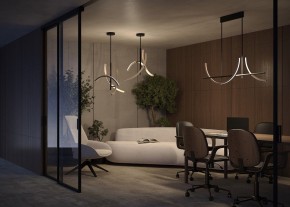 Люстра на штанге Maytoni Wabi MOD428PL-L27BK в Глазове - glazov.ok-mebel.com | фото 6