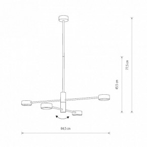 Люстра на штанге Nowodvorski Orbit 7941 в Глазове - glazov.ok-mebel.com | фото 2