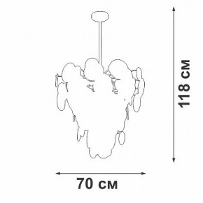 Люстра на штанге Vitaluce V5802 V5802-8/8PL в Глазове - glazov.ok-mebel.com | фото 3