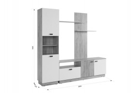 МОДИ К1 Гостиная (белое дерево) в Глазове - glazov.ok-mebel.com | фото 2
