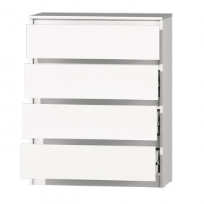 МС "Хилтон" Комод №1 800 (4 ящ.) белый текстурный в Глазове - glazov.ok-mebel.com | фото 3