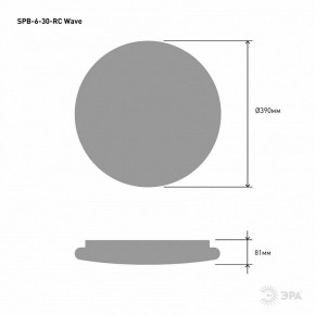 Накладной светильник Эра Классик SPB-6-30-RC Wave в Глазове - glazov.ok-mebel.com | фото 5