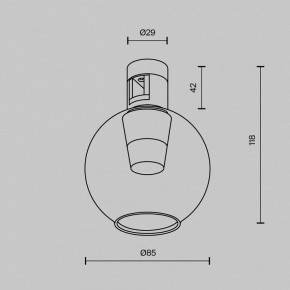 Накладной светильник Maytoni Bubble TR148-1-3W4K-B в Глазове - glazov.ok-mebel.com | фото 6
