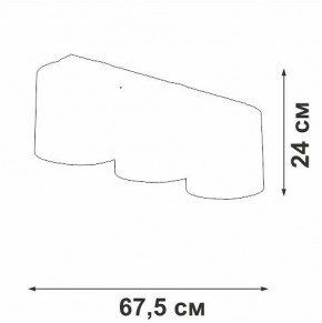 Накладной светильник Vitaluce V2881 V2881-1/3PL в Глазове - glazov.ok-mebel.com | фото 3