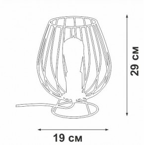 Настольная лампа декоративная Vitaluce V4296 V4296-0/1L в Глазове - glazov.ok-mebel.com | фото 3