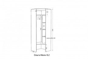 ОЛЬГА-МИЛК 9.2 Шкаф угловой с зеркалом в Глазове - glazov.ok-mebel.com | фото 2