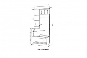 ОЛЬГА-МИЛК Прихожая (модульная) в Глазове - glazov.ok-mebel.com | фото 2