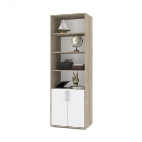 ОЛИВИЯ О21 Шкаф-стеллаж (дуб серый/белый) в Глазове - glazov.ok-mebel.com | фото