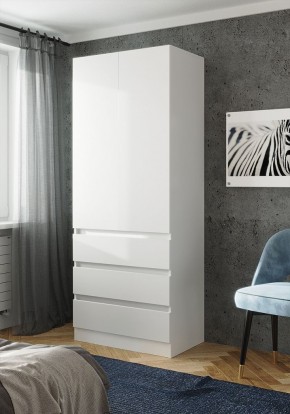 ПАРУС Шкаф 2-х ств. 800 (белый) в Глазове - glazov.ok-mebel.com | фото