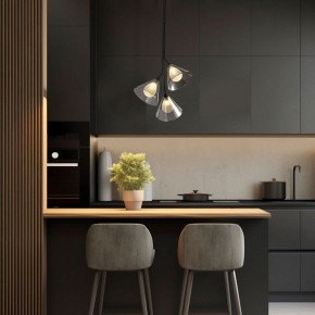 Подвесная люстра Eurosvet Enigma 70161/3 черный в Глазове - glazov.ok-mebel.com | фото 3