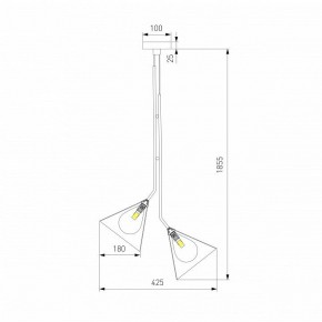 Подвесная люстра Eurosvet Enigma 70161/3 черный в Глазове - glazov.ok-mebel.com | фото 4