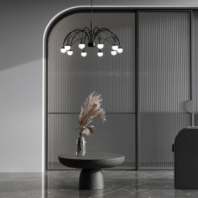 Подвесная люстра Eurosvet Ragno 90034/10 LED черный в Глазове - glazov.ok-mebel.com | фото 4