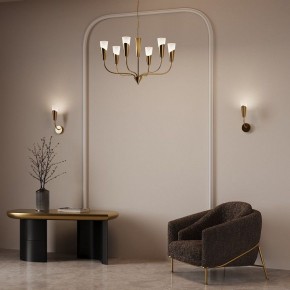 Подвесная люстра Eurosvet Rhyton 60167/6 латунь в Глазове - glazov.ok-mebel.com | фото 6