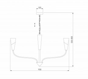 Подвесная люстра Eurosvet Rhyton 60167/8 никель в Глазове - glazov.ok-mebel.com | фото 6