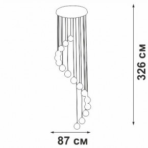 Подвесная люстра Vitaluce V2893 V2893-9/16S в Глазове - glazov.ok-mebel.com | фото 4