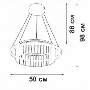 Подвесная люстра Vitaluce V54010 V54010-0/1S в Глазове - glazov.ok-mebel.com | фото 6