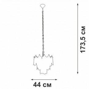Подвесная люстра Vitaluce V58120 V58120-8/5 в Глазове - glazov.ok-mebel.com | фото 3