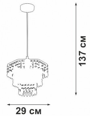 Подвесная люстра Vitaluce V5883 V5883-1/1S в Глазове - glazov.ok-mebel.com | фото 6
