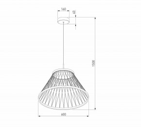 Подвесной светильник Eurosvet Cesta 40017/1 LED коричневый в Глазове - glazov.ok-mebel.com | фото 5