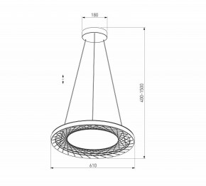 Подвесной светильник Eurosvet Parafe 40024/1 LED серый в Глазове - glazov.ok-mebel.com | фото 5