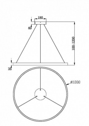 Подвесной светильник Maytoni Rim MOD058PL-L54BK в Глазове - glazov.ok-mebel.com | фото 4