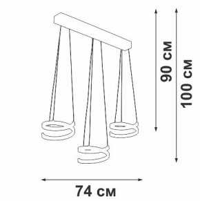 Подвесной светильник Vitaluce V3047 V3047-0/3S в Глазове - glazov.ok-mebel.com | фото 4
