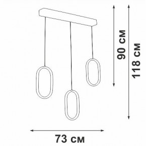 Подвесной светильник Vitaluce V3049 V3049-0/3S в Глазове - glazov.ok-mebel.com | фото 4