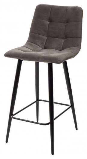 Полубарный стул CHILLI-QB графит #14, велюр / черный каркас (H=66cm) М-City в Глазове - glazov.ok-mebel.com | фото
