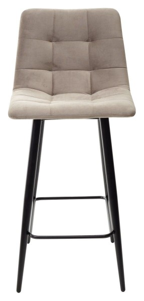 Полубарный стул CHILLI-QB латте #25, велюр / черный каркас (H=66cm) М-City в Глазове - glazov.ok-mebel.com | фото