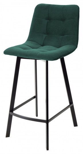 Полубарный стул CHILLI-QB SQUARE зеленый #19, велюр / черный каркас (H=66cm) М-City в Глазове - glazov.ok-mebel.com | фото 1