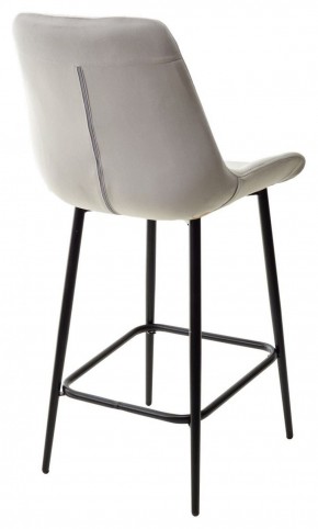 Полубарный стул ХОФМАН, цвет H-09 Светло-серый, велюр / черный каркас H=63cm М-City в Глазове - glazov.ok-mebel.com | фото 6