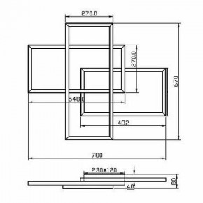 Потолочная люстра Maytoni Line MOD016CL-L80BK в Глазове - glazov.ok-mebel.com | фото 2