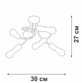 Потолочная люстра Vitaluce V3928 V3928-1/6PL в Глазове - glazov.ok-mebel.com | фото 4