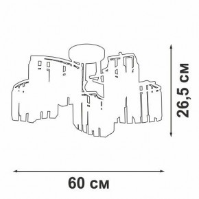 Потолочная люстра Vitaluce V5884 V5884-0/5PL в Глазове - glazov.ok-mebel.com | фото 3