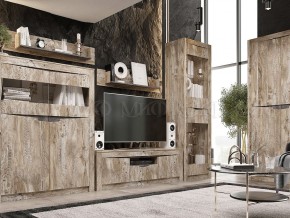 Ривьера Шкаф-стекло (Дуб Юкон-Бетон темный) в Глазове - glazov.ok-mebel.com | фото 3