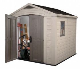 Сарай Фактор 8x11 (Factor 8x11) бежевый/серо-коричневый в Глазове - glazov.ok-mebel.com | фото 7