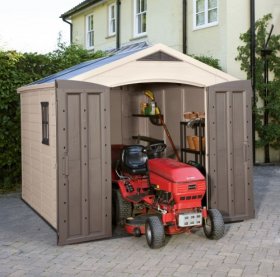 Сарай Фактор 8x11 (Factor 8x11) бежевый/серо-коричневый в Глазове - glazov.ok-mebel.com | фото 8