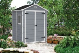 Сарай Манор 6x5DD (Manor 6x5DD) cерый/белый в Глазове - glazov.ok-mebel.com | фото 3