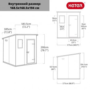 Сарай Манор Пентхаус 6x6 (MANOR PENT 6x6) в Глазове - glazov.ok-mebel.com | фото 3