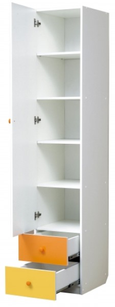 Шкаф 1-но дверный с ящиками и зеркалом Радуга (400) в Глазове - glazov.ok-mebel.com | фото 2