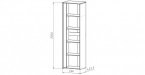 ЛИНДА-1 Шкаф 1-о дверный для белья (ЛНД.01) в Глазове - glazov.ok-mebel.com | фото 2