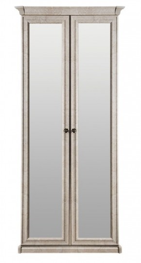 Шкаф 2-х створчатый с зеркалом Афина (крем корень) в Глазове - glazov.ok-mebel.com | фото