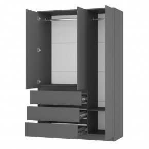 Шкаф 3-х створчатый Симпл ШК-08 (графит) в Глазове - glazov.ok-mebel.com | фото 2