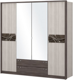 Шкаф 4-х дверный с зеркалом Шк69.2 МС Николь в Глазове - glazov.ok-mebel.com | фото