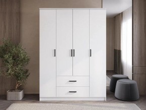 Шкаф 4-х створчатый Титан (белый) в Глазове - glazov.ok-mebel.com | фото