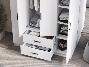 Шкаф 4-х створчатый Титан (белый) в Глазове - glazov.ok-mebel.com | фото 3