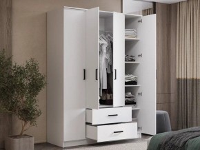Шкаф 4-х створчатый Титан (белый) в Глазове - glazov.ok-mebel.com | фото 4