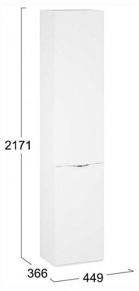 Шкаф для белья Глосс СМ-319.07.011 в Глазове - glazov.ok-mebel.com | фото 4