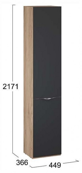 Шкаф для белья Глосс СМ-319.07.011 в Глазове - glazov.ok-mebel.com | фото 4