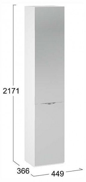 Шкаф для белья Глосс СМ-319.07.012 в Глазове - glazov.ok-mebel.com | фото 4